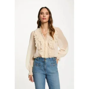Morgan blouse beige