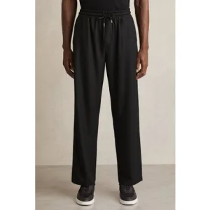 Reiss Tapered Textured Trouser Black