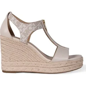 Michael Kors Berkley Mid Heel Wedge In Vanilla