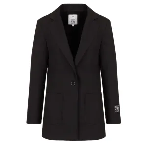 Armani Exchange Effen blazer dames/dames (Zwart)