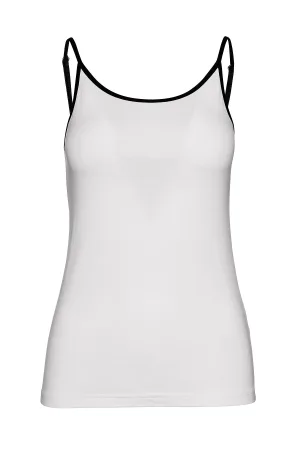 Wit topje met bandjes