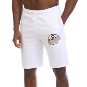 Men’s Off White Tape Arrow Sweat Shorts in White