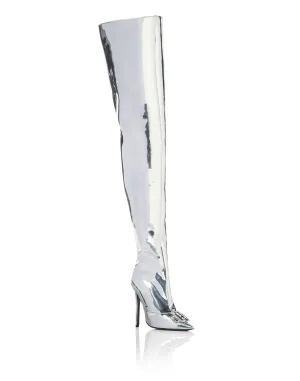 Mirror Boots Hi-Heels Overknees Gothic Plein