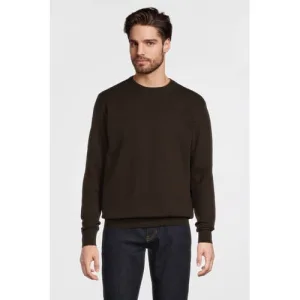 Anytime gebreide trui donkerbruin