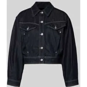 Boss Orange Regular fit jeansjack van een mix van katoen en lyocell, model ‘BOMBER TRUCKER 1.0’