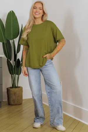 Overmaatse Korte Mouw T-shirt