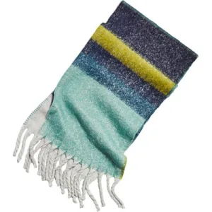 White Stuff Suki Brushed Colourblock Scarf Blue Multi