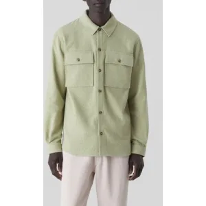 Closed Utility Shirt W/ Elbow Patches Shirts & Blouses Light Moss G