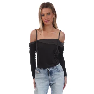 Women’s Diesel T-Draper Top in Black