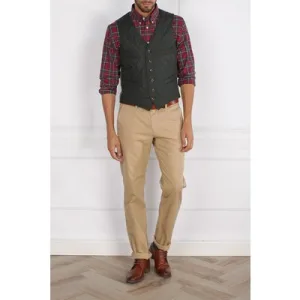 River Woods Quilted Gilet Green