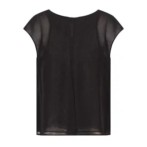 Emporio Armani Dames/Dames Effen Top (Zwart)