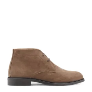 Mango Man suède veterschoenen camel