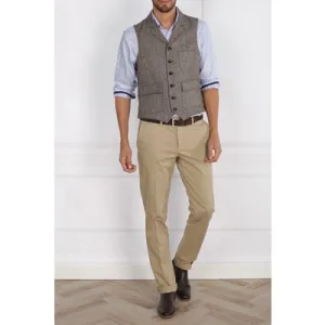 River Woods Fancy Gilet Brown