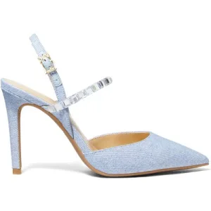 Michael Kors Ava Flex Heeled Pump In Blue