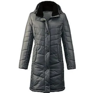 Doorgestikte lange jas Van Peter Hahn groen