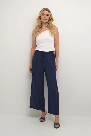 Casual broek Loose fit navy blue