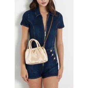 GUESS Tori Top Zip Shoulde Ivory
