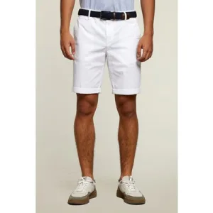 River Woods Tight Fit Chino Shorts White
