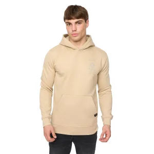 Crosshatch Heren Jamolat Hoodie (Stone)