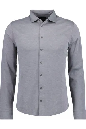 RAGMAN Softknit Overhemd zilvergrijs, Effen