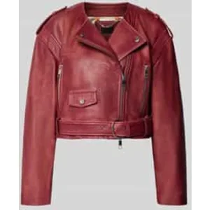 Boss Orange Regular fit leren jack van echt buffelleer, model ‘SADORA’