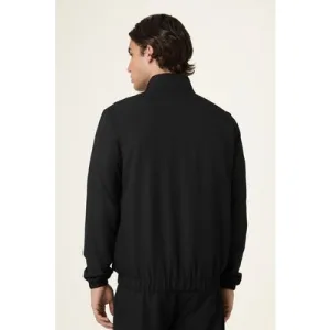 FILA San Siro Regular Blocked Woven Track Jacket Black