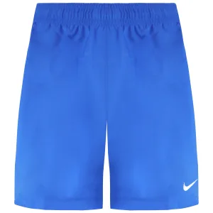 Nike Dri-Fit Stretch Taille Blauw/Wit Grafisch Logo Jongens Shorts 361135 463
