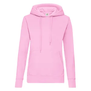 Fruit of the Loom Dames/Dames Klassieke Hoodie (Lichtroze)