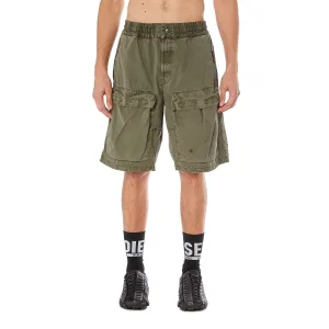 Men’s Diesel P-Beek Shorts in Green