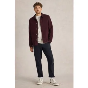 White Stuff Kynman Workwear Jacket Dark Plum