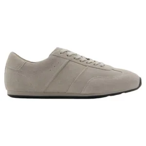 Mango Man suède sneakers grijs