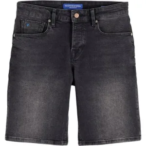 Scotch & Soda Ralston Slim Fit Denim Short — Black Night