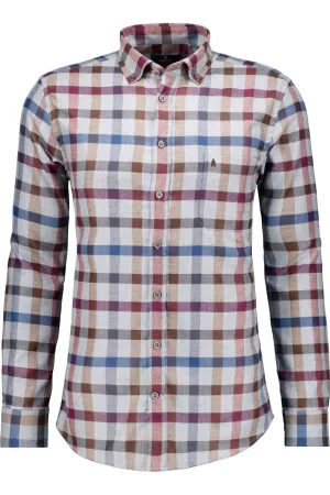 RAGMAN Overhemd rood/blauw, Ruit