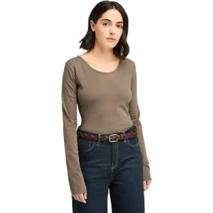 Timberland Long-sleeve Slim Fit Tee Chocolate Chip