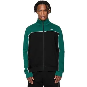 FILA Latimer Blocked Track Jacket Forest Biome-black