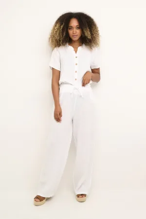 Casual broek Loose fit white