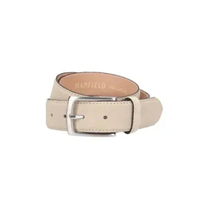 Manfield suède riem beige