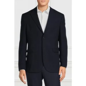 GUESS Sean Notch Blazer Smart Blue
