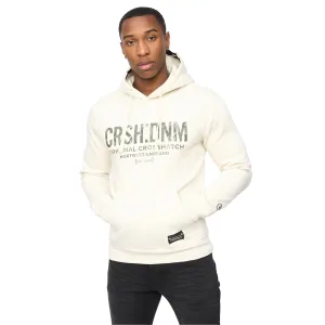 Crosshatch Heren Campbox Hoodie (Gebroken Wit)