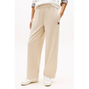 Tommy Jeans wide leg regular waist casual broek zand