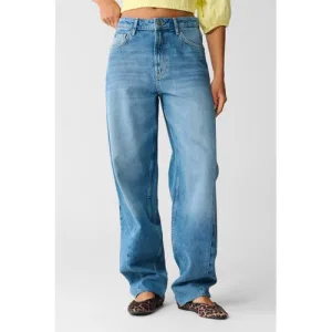 Shoeby high waist barrel jeans blauw