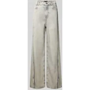 Boss Orange Wide leg jeans van een mix van katoen en lyocell, model ‘MARLENE’