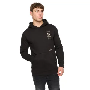 Crosshatch Mannen Jamolat Hoodie (Zwart)