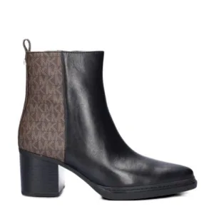Michael Kors Lex Bootie leren enkellaarzen zwart/bruin