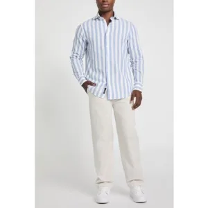 GUESS Bill French Collar R Lightblue & White Mi