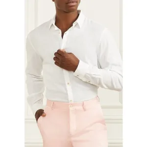 GUESS Joe It Collar Notche Pure White