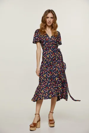 Wikkeljurk met bloemetjesdetail