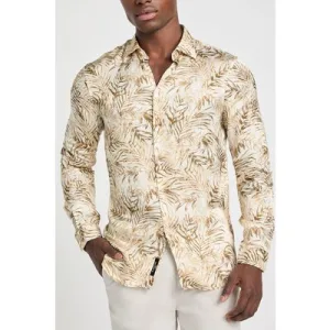 GUESS Benny New Collar Pau Ecru Sand Foliage Pr