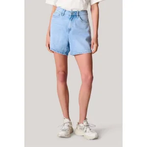 Shoeby high waist regular fit short light blue denim