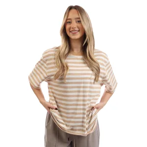 Timberland Dames/Dames Dunstan Gestreept T-shirt (Bruin)